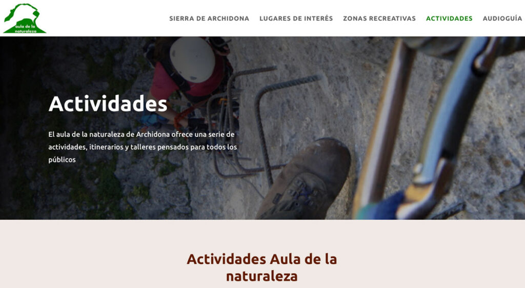 Página de actividades Aula de la Naturaleza de Archidona. Javier Alquimia